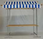 Partykraam Blauw/Wit